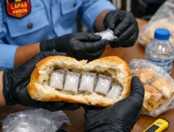 Enam Paket Sabu Diselundupkan ke Lapas di Dalam Roti
